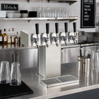 Thumbnail image #2 for Perlick Corporation 4006-5B 5-Faucet Tee Draft Beer Tower, Countertop, Glycol-Cooled, Stainless Steel