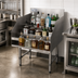 Thumbnail image #3 for Advance Tabco 5-Step Freestanding Stainless Steel Liquor Bottle Display Unit with 4-Inch Backsplash