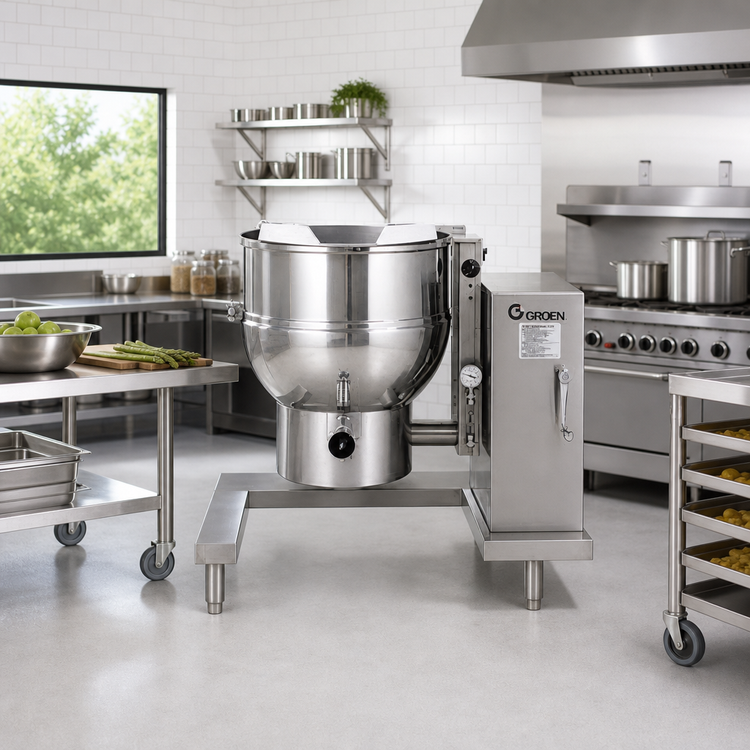 Product image #2 for Groen 20-Gallon Electric 2/3-Jacketed Tilting Kettle