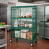 Thumbnail image #2 for Quantum Mobile Security Unit with 2 Intermediate Shelves, Green Epoxy Finish, 36 x 24 x 69 Inches