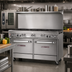 Thumbnail image #2 for Southbend Ultimate 60-Inch Gas Restaurant Range with 8 Open Burners, 2 Cabinets, and Hi-Shelf Backriser