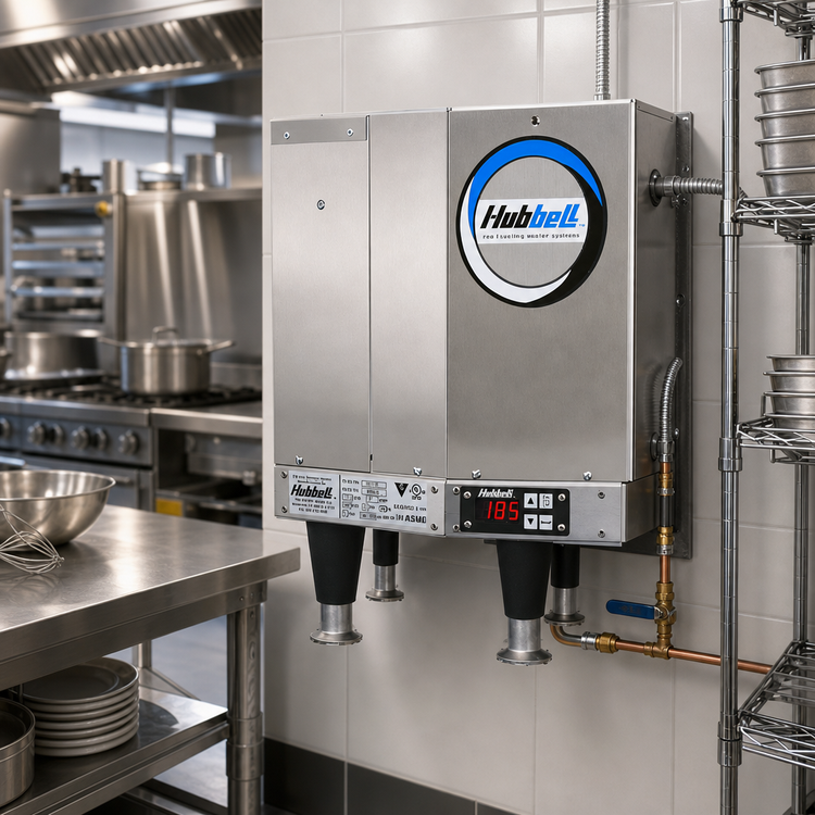 Product image #2 for Hubbell J39 Electric Booster Heater with 3-Gallon ASME Stainless Steel Tank, 9.9 kW