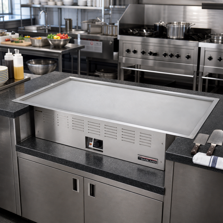 Product image #2 for Garland E22-36-36GMX Teppan-Yaki Drop-In Electric Griddle with 36" x 24-1/16" Grill Size