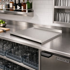 Thumbnail image #2 for John Boos UBGRS-2021-X Underbar Glass Rack Shelf, 21 x 19-3/4 x 1 Inch, 18/300 Stainless Steel
