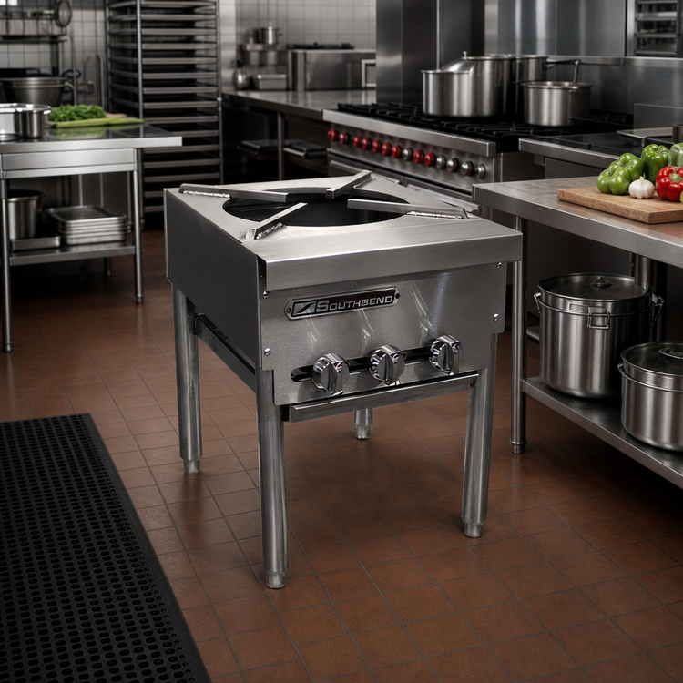 Product image #2 for Southbend Single-Section Stock Pot Range with 3-Ring Cast Iron Burner, Manual Controls, 120,000 BTU
