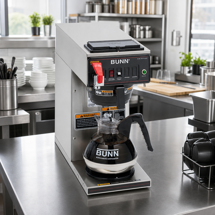 Product image #2 for BUNN CWTF15-1 Automatic Fill Commercial Drip Coffee Brewer with 1 Lower Warmer, 3.8 GPH, 120V