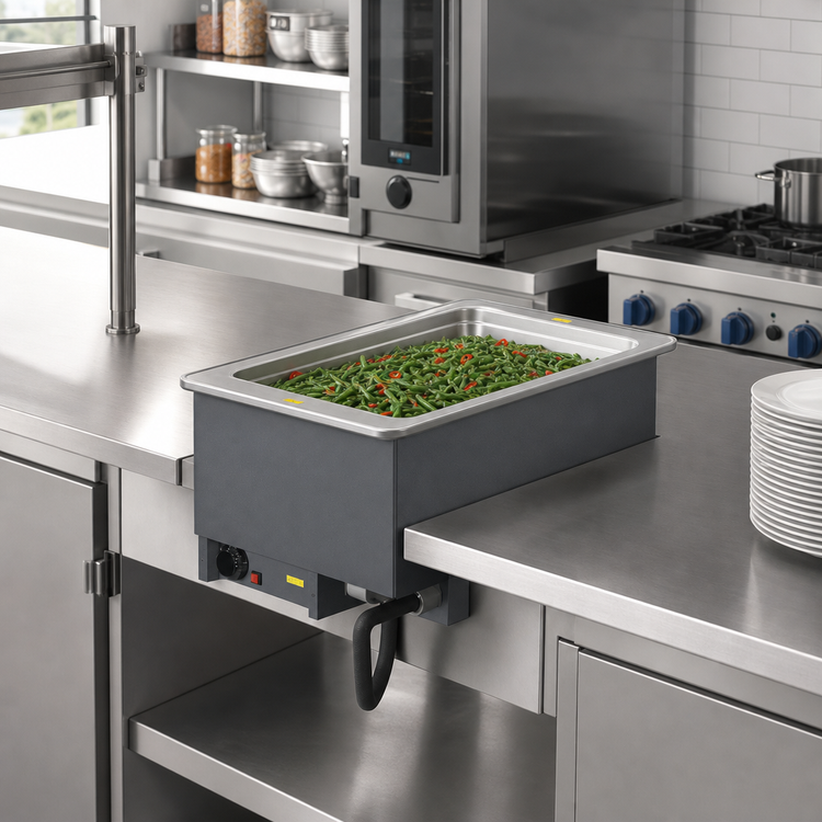 Product image #2 for Vollrath Drop-In Electric Hot Food Well, 1 Full-Size Pan, Wet Operation Only, Auto-Fill, 208V