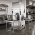 Thumbnail image #2 for Champion Corner Pass-Through Pot and Pan Washer, Built-In, Single Rack, 70° Rise, Booster Heater