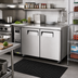 Thumbnail image #2 for Turbo Air J Series Narrow Side-Mount Undercounter Freezer, 11.31 Cu. Ft., 2-Section, 2 Stainless Steel Doors