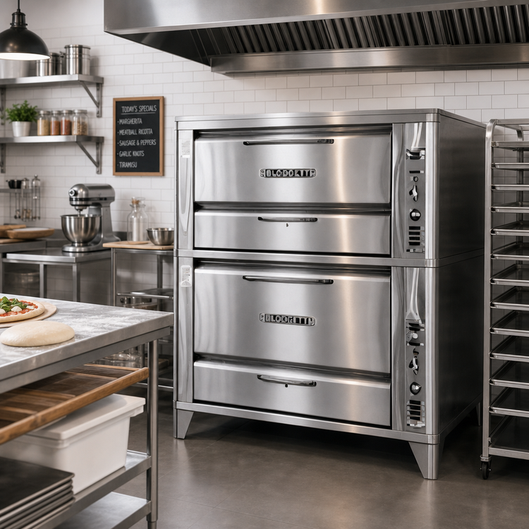 Product image #2 for Blodgett 2-Deck Gas Deck Oven with 42 x 32 Inch Deck Interiors