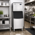 Thumbnail image #2 for Koolmore Commercial Freestanding Full Cube Ice Machine with 200 lb Bin, 420 lb Daily Production