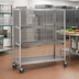 Thumbnail image #2 for Metro Super Erecta Mobile Wire Security Cage, Stainless Steel Finish, Standard Duty, 65 x 33-1/2 x 62 Inches