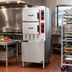 Thumbnail image #3 for Vulcan PowerSteam Gas Convection Steamer with Superheated Steam, 2 Compartments, 24-Inch Cabinet Base, 10-Pan Capacity