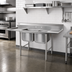 Thumbnail image #2 for Eagle Group 314 Series Floor Model 2-Compartment Stainless Steel Sink with Left Drainboard