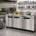 Thumbnail image #3 for 72-Inch Three-Section Undercounter Reach-In Refrigerator with Solid Stainless Steel Doors