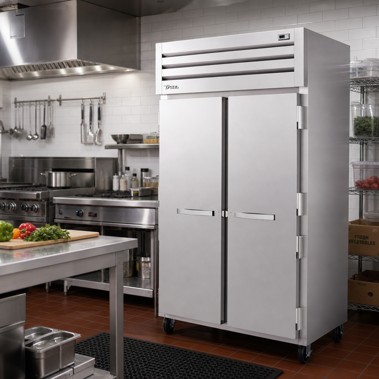 Product image #2 for True SPEC SERIES 2-Section Reach-In Freezer with 2 Solid Stainless Steel Doors, Top-Mounted Self-Contained R290, -10°F
