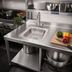 Thumbnail image #2 for Advance Tabco Smart Series 1-Compartment Self-Rimming Drop-In Sink, 16 x 14 x 10-Inch Bowl, 304 Stainless Steel