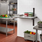 Thumbnail image #3 for Cambro Camshelving® Elevation EWSSKA1430S1580 14 x 30 Inch Solid Wall-Mounted Shelving Add-On Kit, Brushed Graphite, CamGuard Antimicrobial