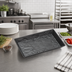 Thumbnail image #2 for American Metalcraft Black Faux Slate Melamine Rectangular Serving Platter