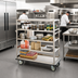 Thumbnail image #2 for FWE Stainless Steel Queen Mary Banquet Cart with 5 Shelves, 62 Inch Wide