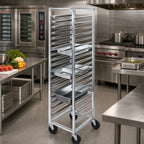 Thumbnail image #2 for Channel Manufacturing ETPR-3E6 End-Load Aluminum Steam Table Pan Rack, 19-Pan Capacity, 12 x 20 Inch Pans