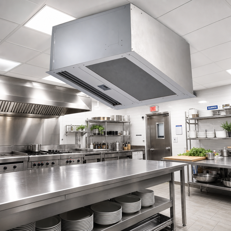 Product image #2 for Berner Architectural Recessed 16 Ambient Unheated Air Curtain, 60-Inch, 2 x 1 HP Motors, 3-Phase