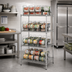 Thumbnail image #2 for Eagle Group 4-Tier Stationary Can Rack Storage System, 128 #10 Can Capacity
