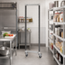 Thumbnail image #2 for Cambro Camshelving Elements XTRA Mobile Post Kit with Premium Swivel Casters, 18-1/2 Inch W x 71 Inch H, Speckled Gray