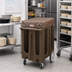 Thumbnail image #3 for Cambro 4-Column Poker Chip Dish Caddy Cart with Vinyl Dust Cover, 12-1/4 Inch Max Dish Size