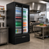 Thumbnail image #2 for Beverage-Air Marketeer Two-Section Reach-In Glass Door Merchandiser Refrigerator, 39.03 Cu. Ft., Black