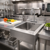 Thumbnail image #3 for Eagle Group 2200 Series Commercial Sink Bowl with Drain, Faucet, and Overflow, 10 x 14 x 9-1/2 Inches