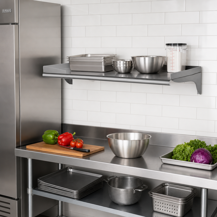 Product image #2 for Eagle Group 24 Inch W x 12 Inch D Wall-Mounted Shelf