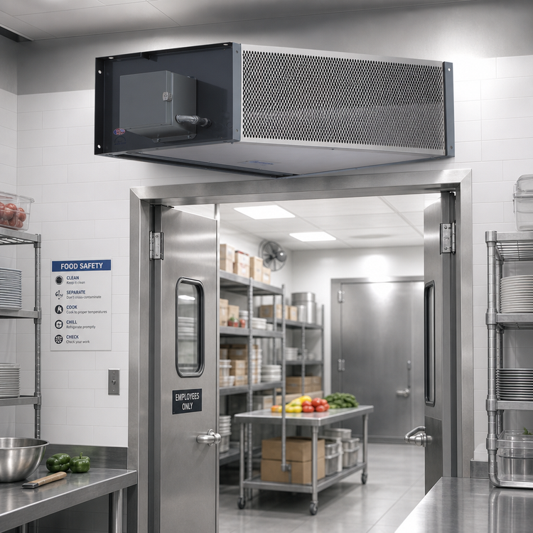 Product image #2 for Berner Industrial Series 42-Inch Ambient Direct-Drive Air Curtain