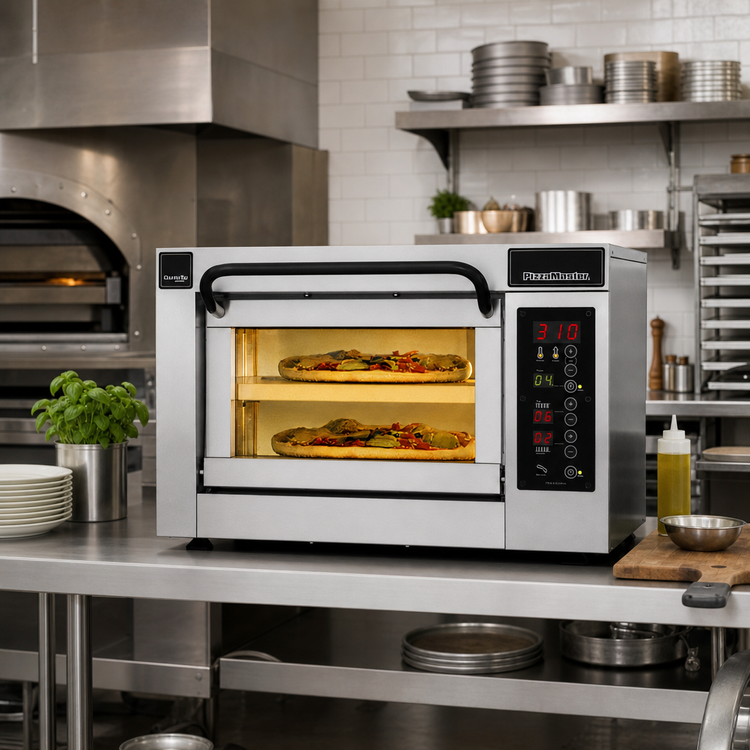 Product image #2 for PizzaMaster PM 451ED-2 Electric Countertop Stone Hearth Pizza Oven, 1 Chamber, 2 Stones