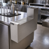 Thumbnail image #3 for Top Shelf TS Series 6-Inch Stainless Steel Underbar Filler Section with Backsplash and Drainboard Top