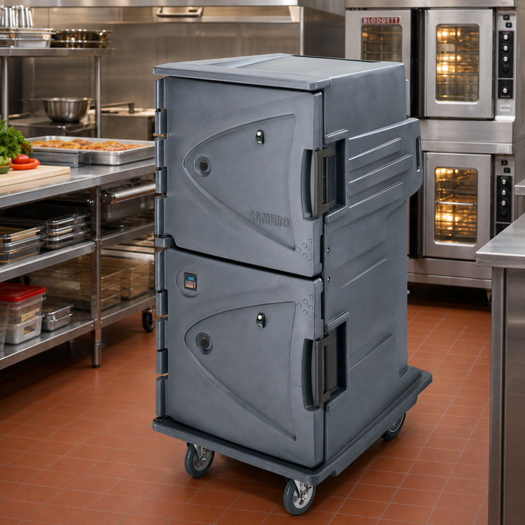 Product image #3 for Camtherm Electric Tall-Profile Double-Door Heated Holding Cabinet Cart