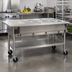 Thumbnail image #2 for Eagle Group Portable Electric Hot Food Table with 5 Dry Wells, 82-Inch Width, and Open Shelf Base