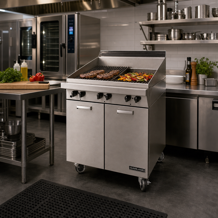 Product image #2 for Garland Master Series 17-Inch Gas Range-Match Charbroiler with Storage Base