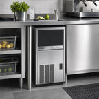 Thumbnail image #2 for Eurodib USA Brema CB249ABHCAWS Undercounter Air-Cooled Cube Ice Machine with Bin, 65 lb/Day, 20 lb Storage, Stainless Steel