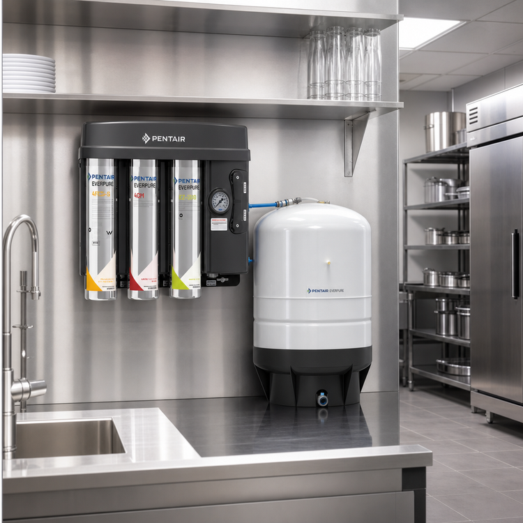 Product image #2 for Everpure EZ-RO Commercial Non-Electric Reverse Osmosis Water Filtration System with 10-Gallon Tank, 200 GPD