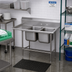 Thumbnail image #2 for Advance Tabco Regaline 2-Compartment Sink with Left-Hand Drainboard, 20