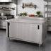 Thumbnail image #2 for Advance Tabco Enclosed Work Table with Cabinet Base and Sliding Doors, 96