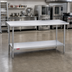 Thumbnail image #2 for Duke Manufacturing 316S-30144 Stainless Steel Work Table with Undershelf, 144 x 30 x 36 Inches