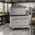 Thumbnail image #2 for Southbend Ultimate 48-Inch Commercial Gas Restaurant Range with 7 Open Burners and 2 Space Saver Ovens