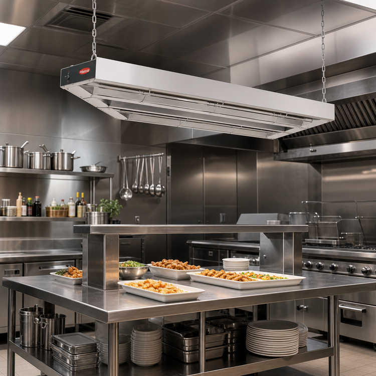 Product image #2 for Hatco Glo-Ray 72-Inch Double Unlighted Infrared Strip Heater, 3.45 kW, Aluminum