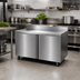 Thumbnail image #2 for Delfield 60-Inch Two-Section Refrigerated Worktop with 2 Doors and 4-Inch Backsplash