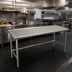 Thumbnail image #2 for Spec-Master Marine Series 108-Inch Stainless Steel Work Table with Box Marine Edge
