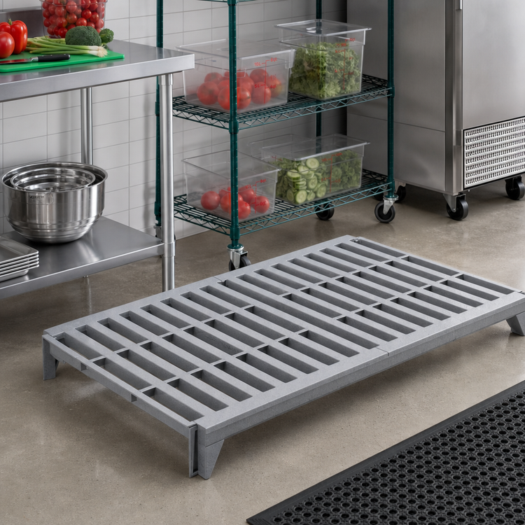 Product image #3 for Camshelving Premium 24-Inch Deep x 54-Inch Long Vented Shelf Kit with Camguard, Speckled Gray