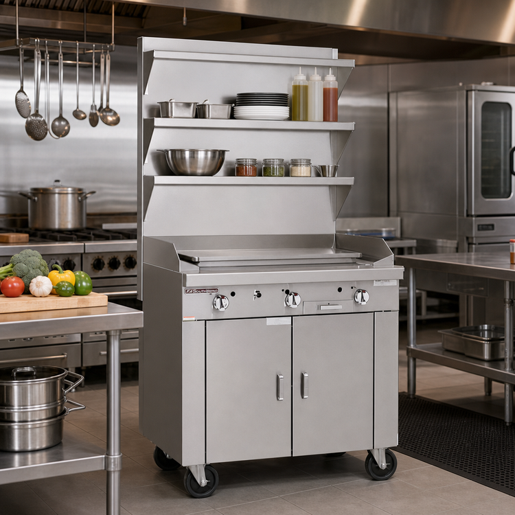 Product image #2 for Southbend Platinum Heavy Duty 32-Inch Modular Natural Gas Plancha Griddle Sectional Range