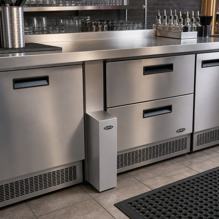 Product image #2 for Krowne Royal Series Underbar Stainless Steel Chase Filler, 6" W x 24" D